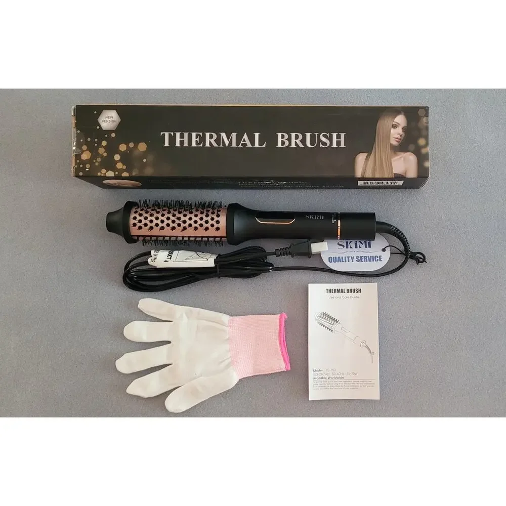 THERMAL HAIR BRUSH-Negative Ion/anti-Frizz, Multi-Temperature Control-New In Box